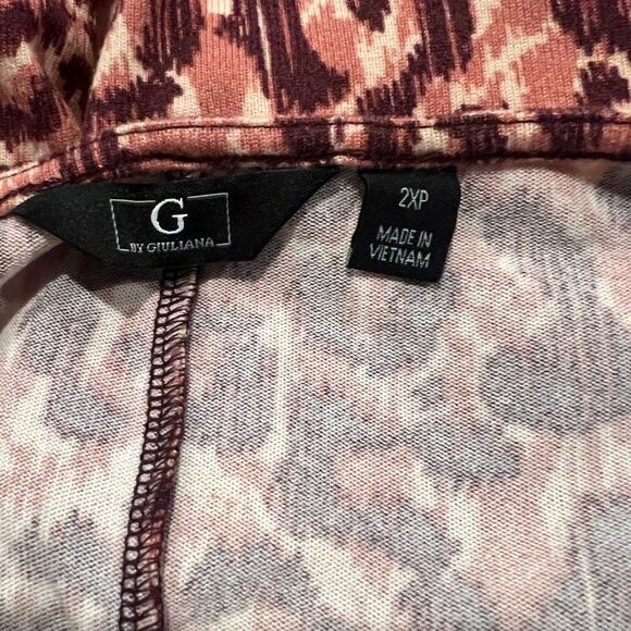 G Giuliana Drama Knit Maxi-Length Tunic Top Size 2X Petite - Picture 7 of 8